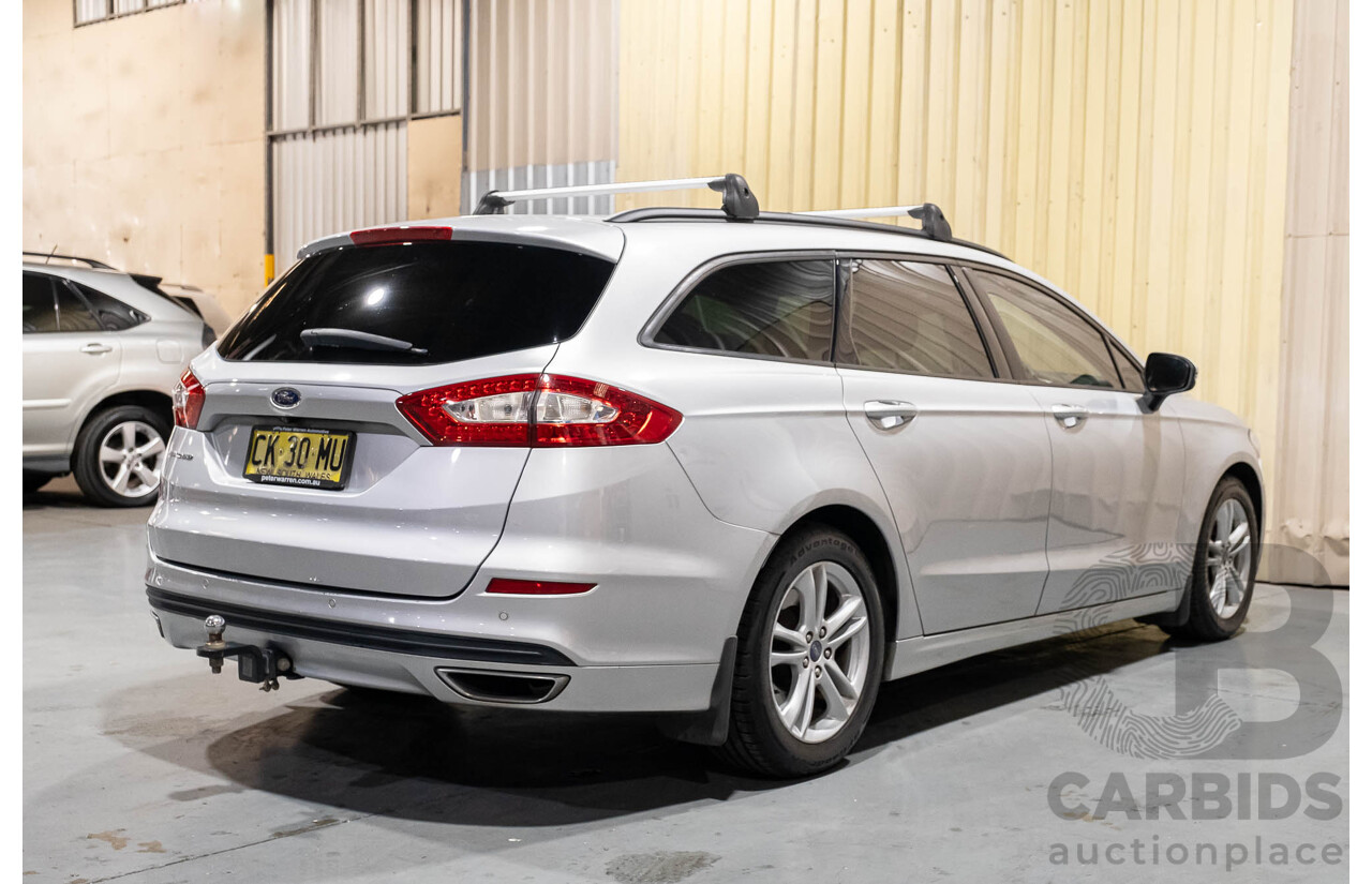 8/2016 Ford Mondeo Ambiente MD 4d Wagon Moondust Silver Turbo 2.0L