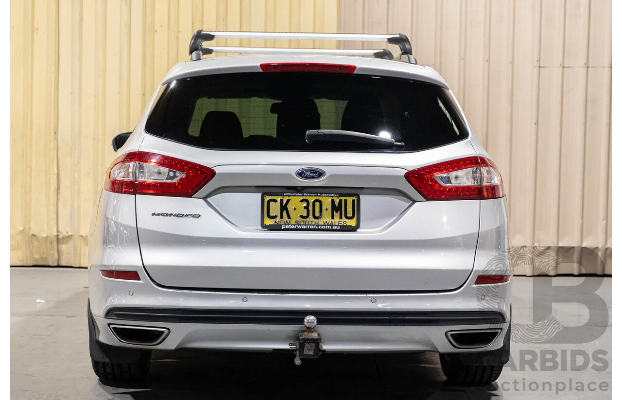 8/2016 Ford Mondeo Ambiente MD 4d Wagon Moondust Silver Turbo 2.0L