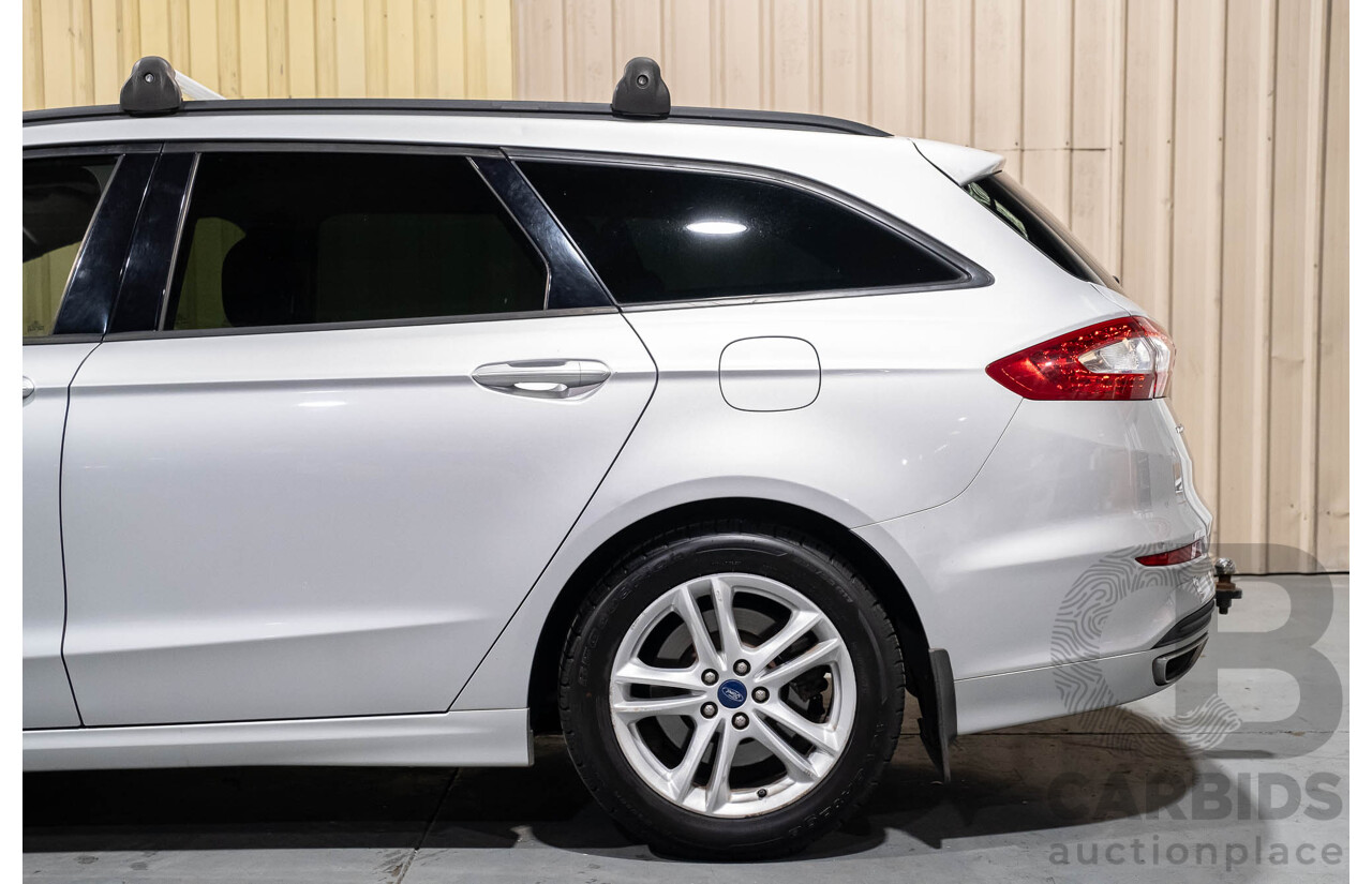 8/2016 Ford Mondeo Ambiente MD 4d Wagon Moondust Silver Turbo 2.0L
