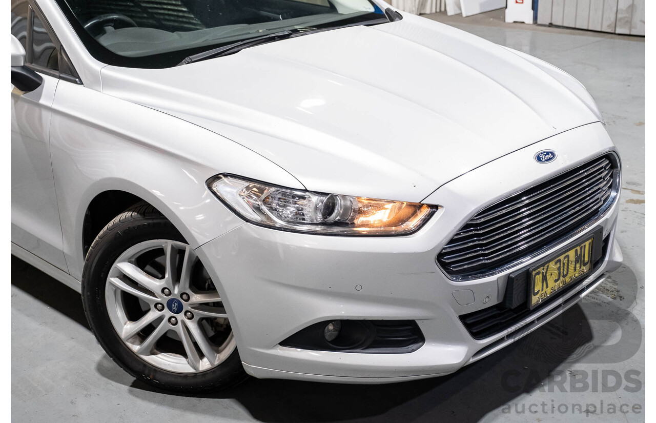 8/2016 Ford Mondeo Ambiente MD 4d Wagon Moondust Silver Turbo 2.0L