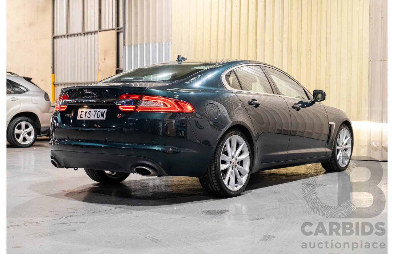 4/2014 Jaguar XF 3.0D S MY13 4d Sedan British Racing Green Metallic Turbo Diesel 3.0L