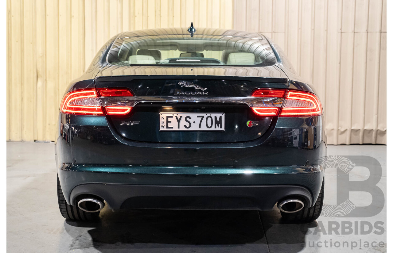 4/2014 Jaguar XF 3.0D S MY13 4d Sedan British Racing Green Metallic Turbo Diesel 3.0L