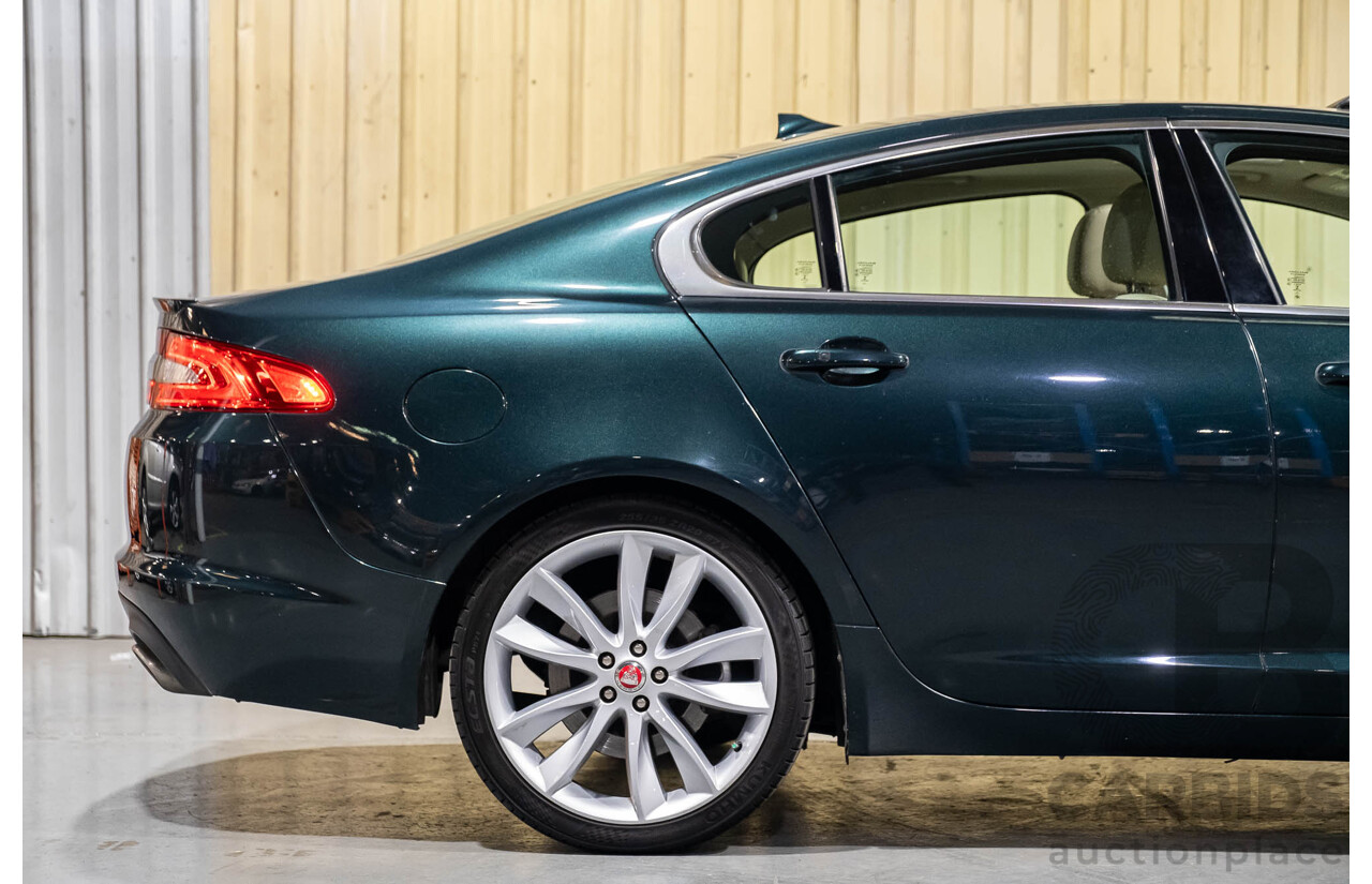 4/2014 Jaguar XF 3.0D S MY13 4d Sedan British Racing Green Metallic Turbo Diesel 3.0L