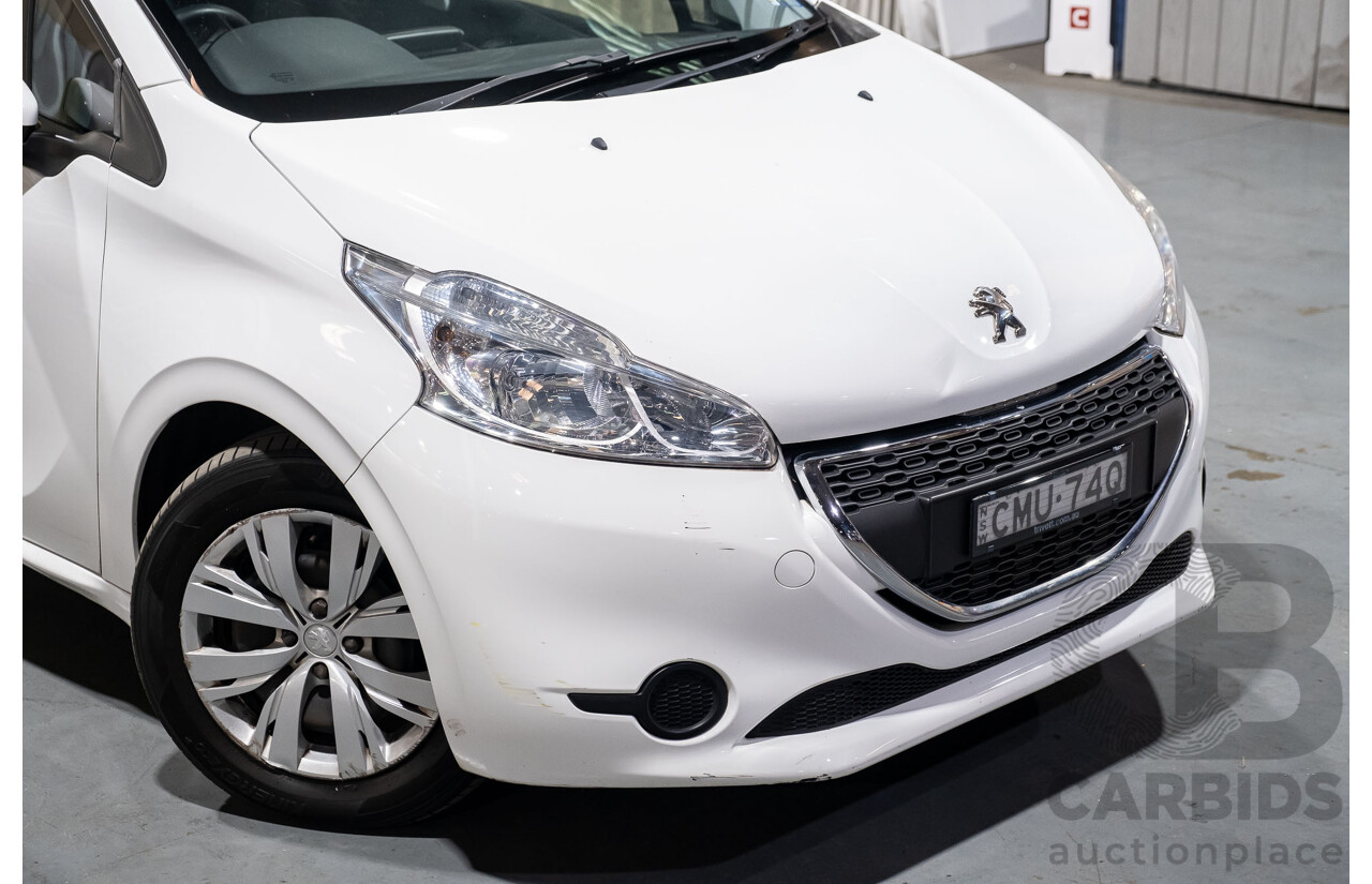 4/2013 Peugeot 208 Active 5d Hatchback White 1.6L