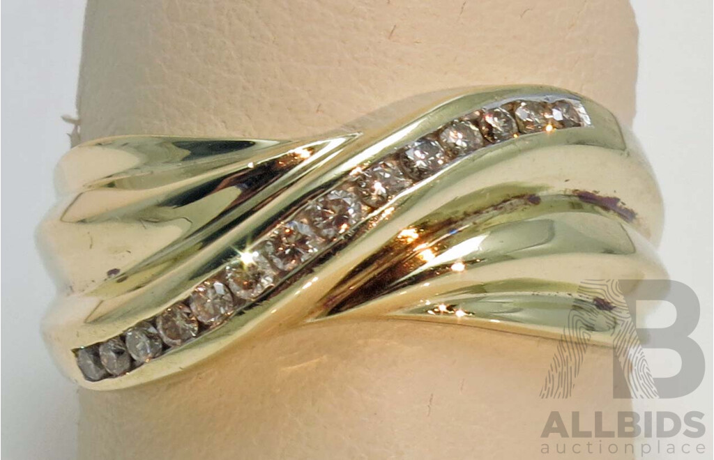 9ct Gold Diamond Ring