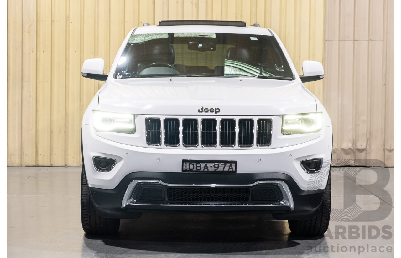 9/2015 Jeep Grand Cherokee Limited (4x4) WK MY15 4d Wagon Bright White 3.6L
