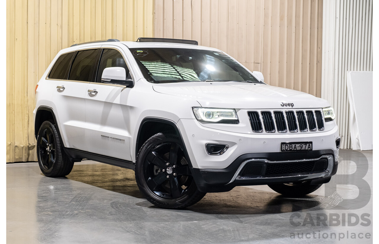 9/2015 Jeep Grand Cherokee Limited (4x4) WK MY15 4d Wagon Bright White 3.6L