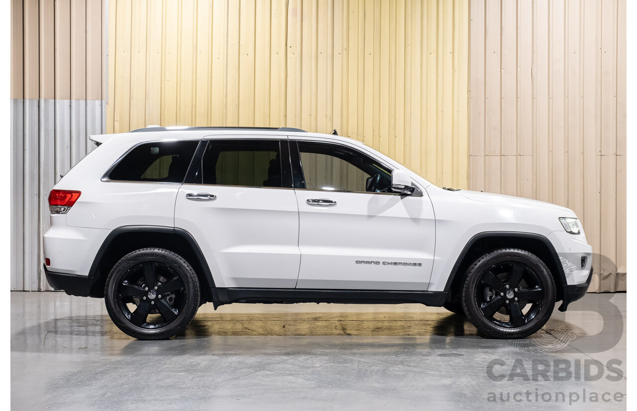 9/2015 Jeep Grand Cherokee Limited (4x4) WK MY15 4d Wagon Bright White 3.6L