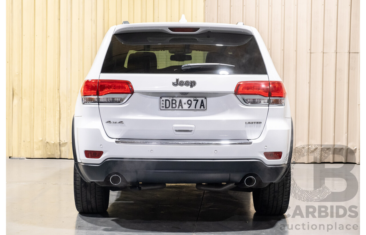 9/2015 Jeep Grand Cherokee Limited (4x4) WK MY15 4d Wagon Bright White 3.6L