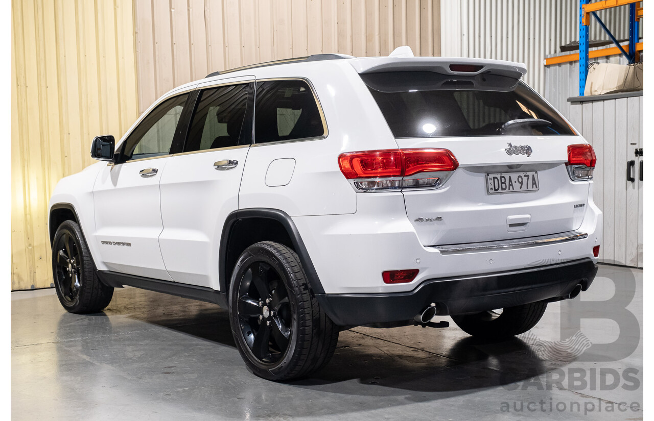 9/2015 Jeep Grand Cherokee Limited (4x4) WK MY15 4d Wagon Bright White 3.6L