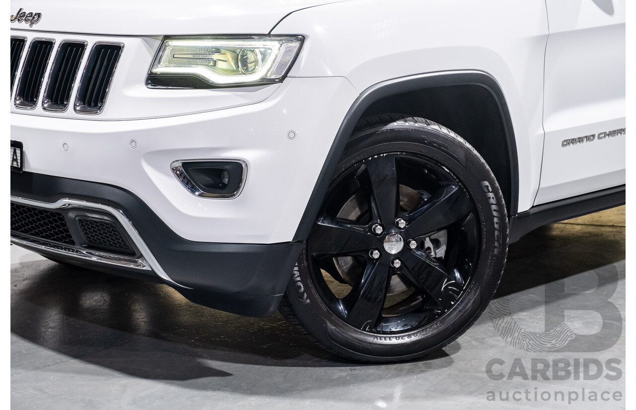 9/2015 Jeep Grand Cherokee Limited (4x4) WK MY15 4d Wagon Bright White 3.6L