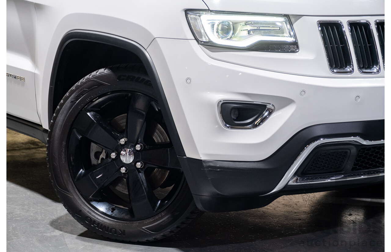 9/2015 Jeep Grand Cherokee Limited (4x4) WK MY15 4d Wagon Bright White 3.6L