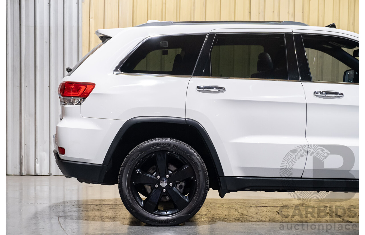 9/2015 Jeep Grand Cherokee Limited (4x4) WK MY15 4d Wagon Bright White 3.6L