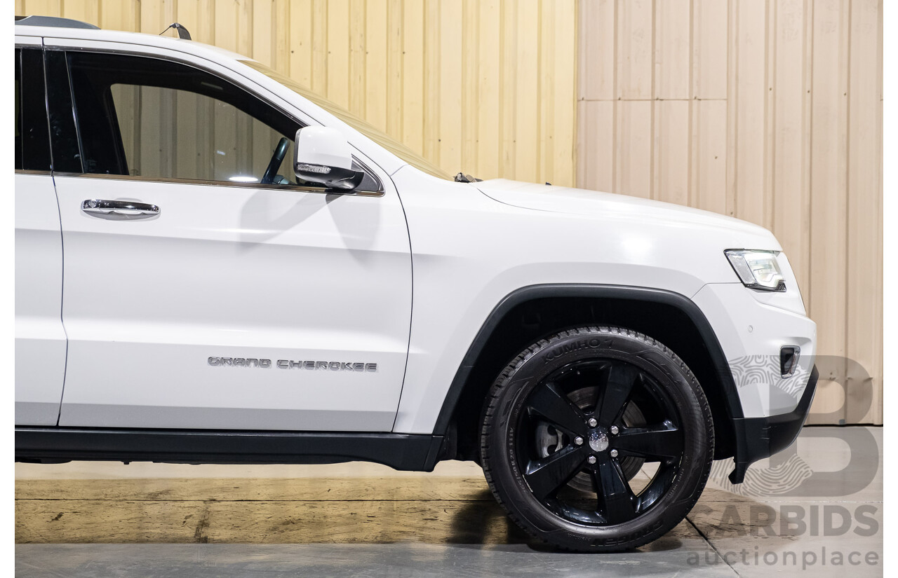 9/2015 Jeep Grand Cherokee Limited (4x4) WK MY15 4d Wagon Bright White 3.6L