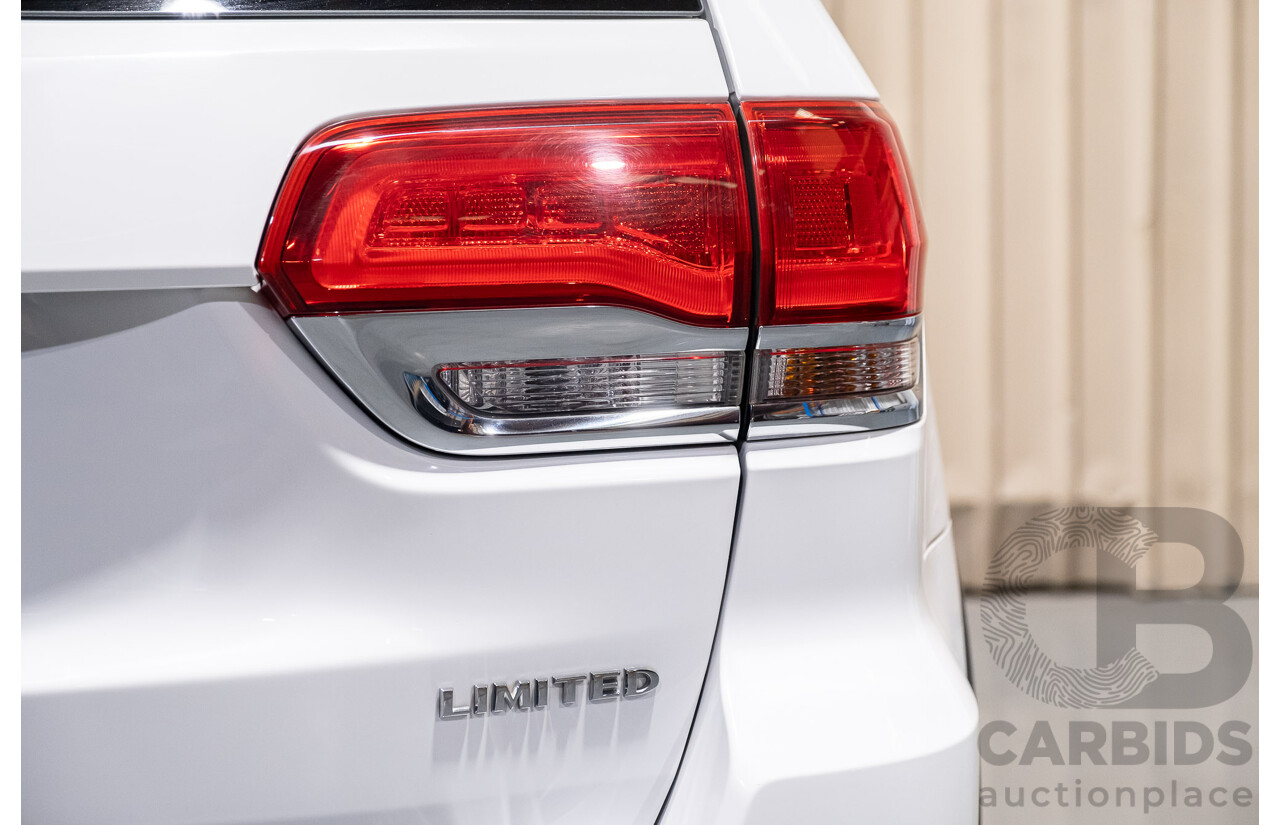 9/2015 Jeep Grand Cherokee Limited (4x4) WK MY15 4d Wagon Bright White 3.6L