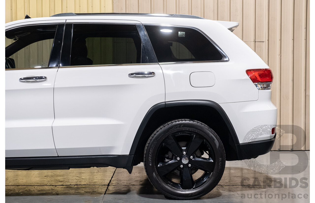 9/2015 Jeep Grand Cherokee Limited (4x4) WK MY15 4d Wagon Bright White 3.6L