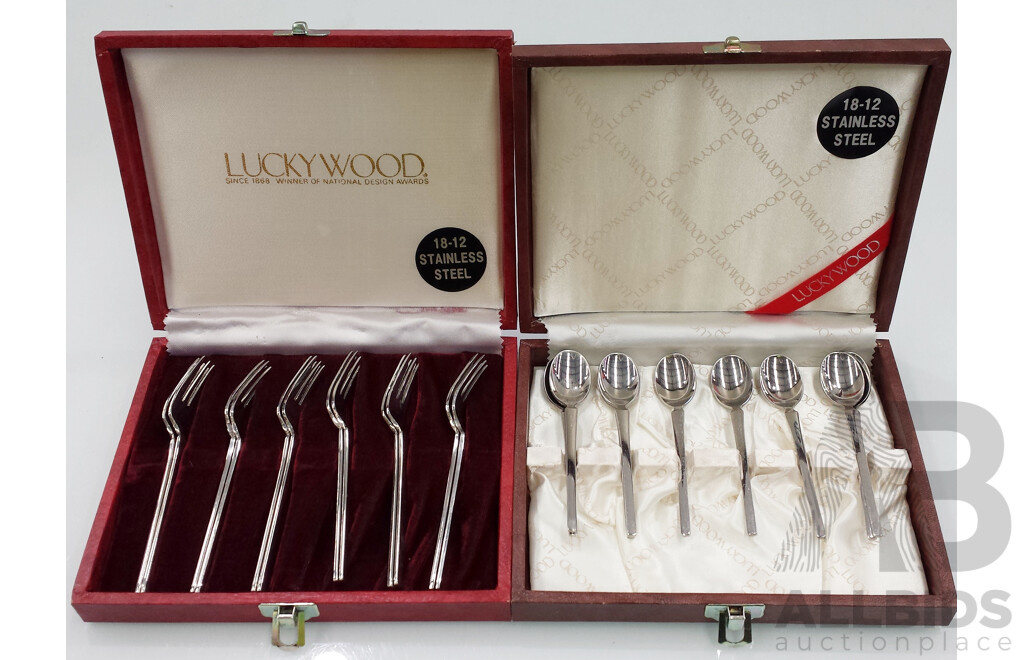 Luckywood Entree Fork and Spoon Sets