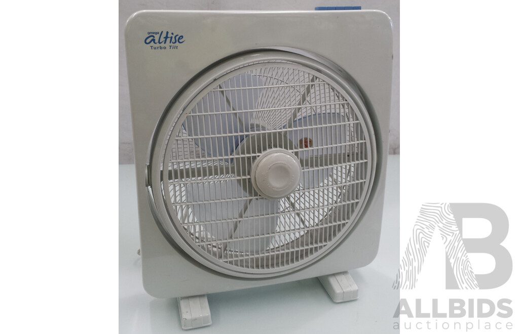 Omega Altise 35cm Turbo Tilt Floor Fan