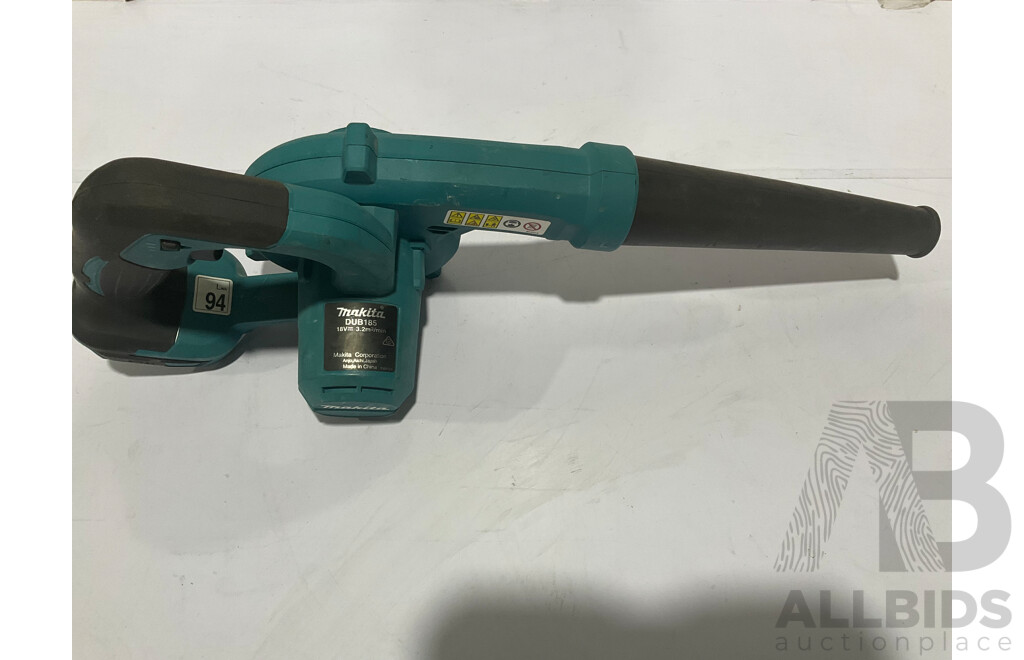 MAKITA (DUB185) 18V Blower Skin - Approximate ORP $149