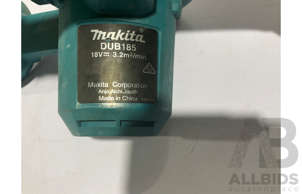 MAKITA (DUB185) 18V Blower Skin - Approximate ORP $149