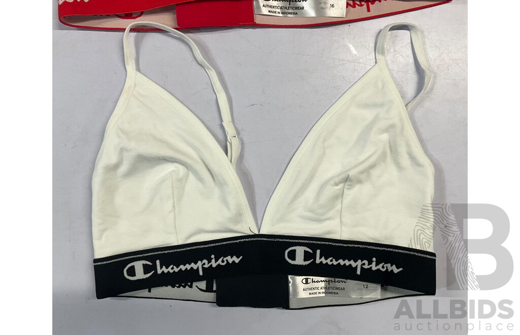 CHAMPION ,BONDS,FINE LINE  Assorted of Womens Underwear & Bra (Size 12/10/10D/16) - Lot of 23  - Estimated Total ORP $500