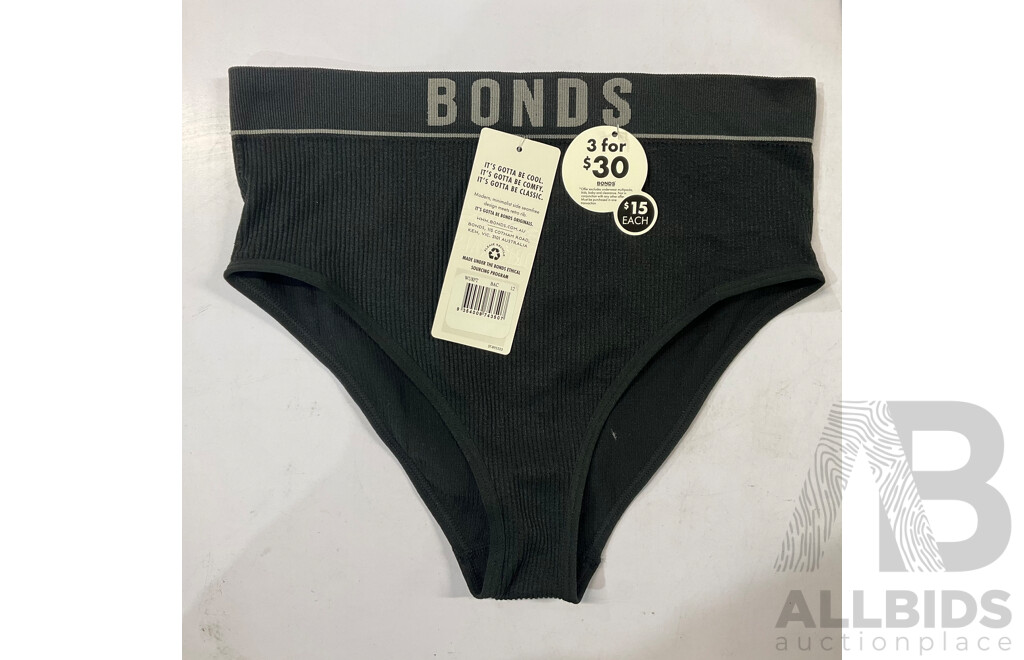CHAMPION ,BONDS,FINE LINE  Assorted of Womens Underwear & Bra (Size 12/10/10D/16) - Lot of 23  - Estimated Total ORP $500