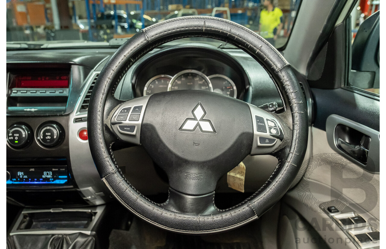 2/2010 Mitsubishi Challenger LS (5 Seat) (4x4) PB 4d Wagon White Turbo Diesel 2.5L