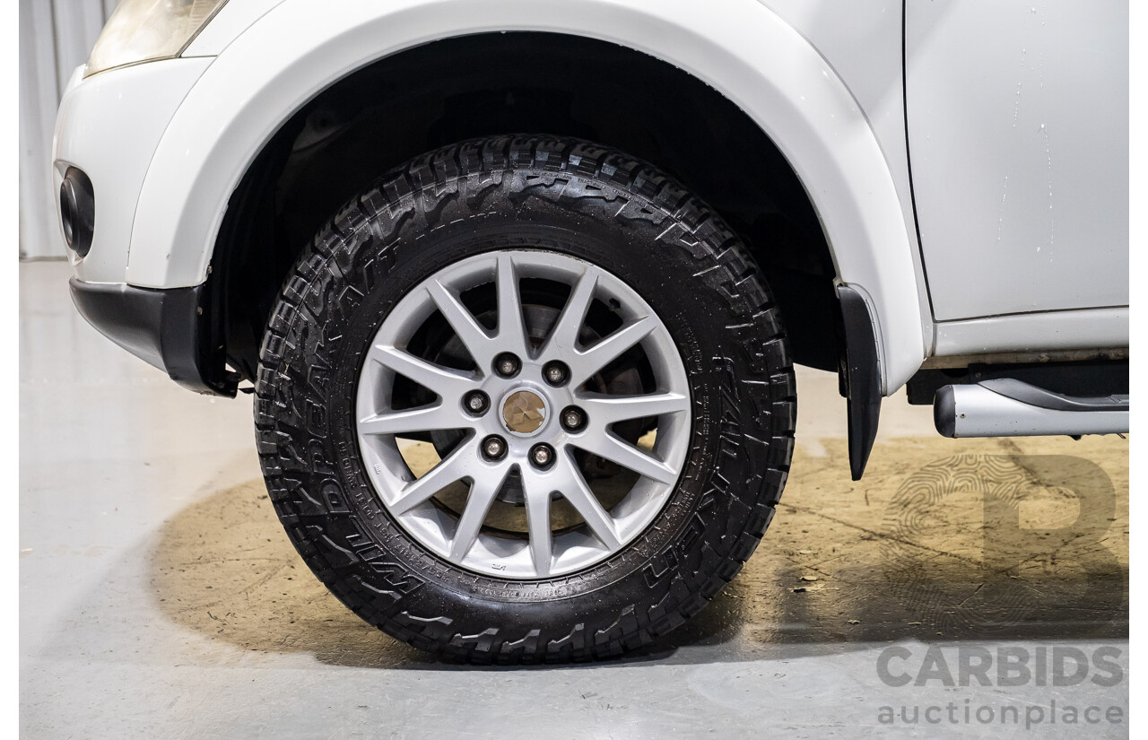 2/2010 Mitsubishi Challenger LS (5 Seat) (4x4) PB 4d Wagon White Turbo Diesel 2.5L