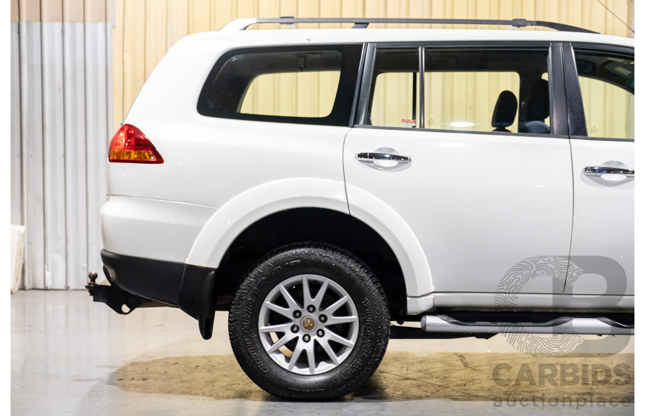 2/2010 Mitsubishi Challenger LS (5 Seat) (4x4) PB 4d Wagon White Turbo Diesel 2.5L