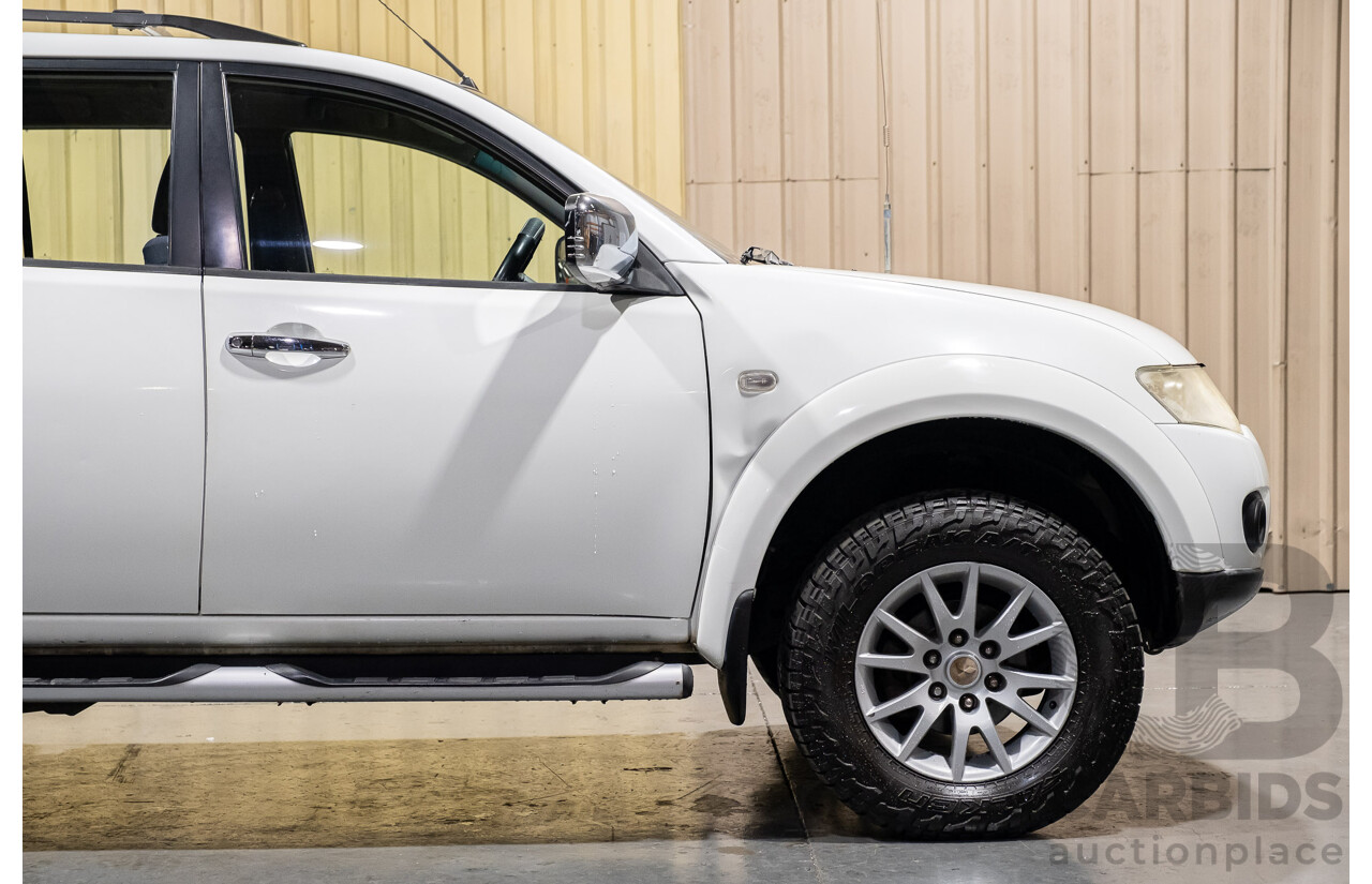 2/2010 Mitsubishi Challenger LS (5 Seat) (4x4) PB 4d Wagon White Turbo Diesel 2.5L