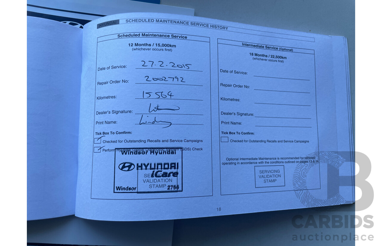 10/2014 Hyundai Ix35 Active (fwd) LM SERIES II 4d Wagon Grey 2.0L