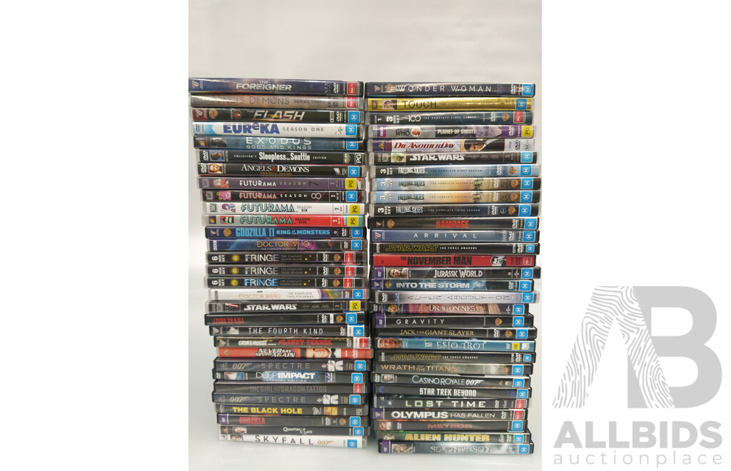 Assorted DVD Titles - Lot of 60