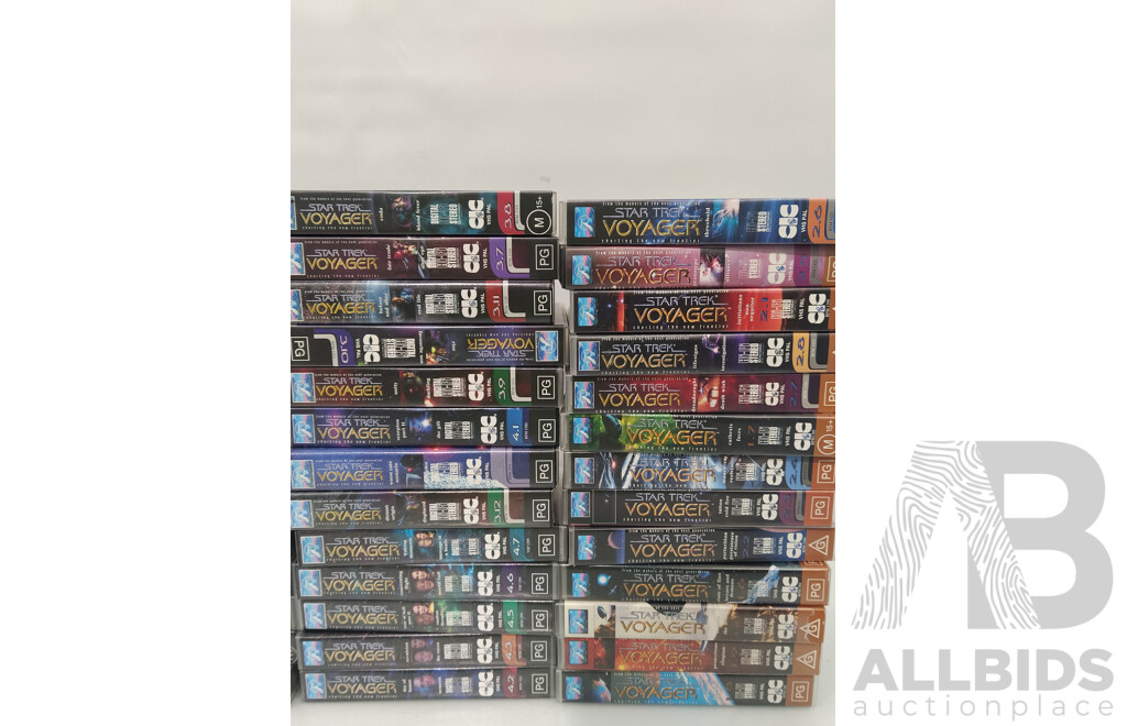Large Box of Star Trek,  X Files and Other Sci-Fi VHS Tapes