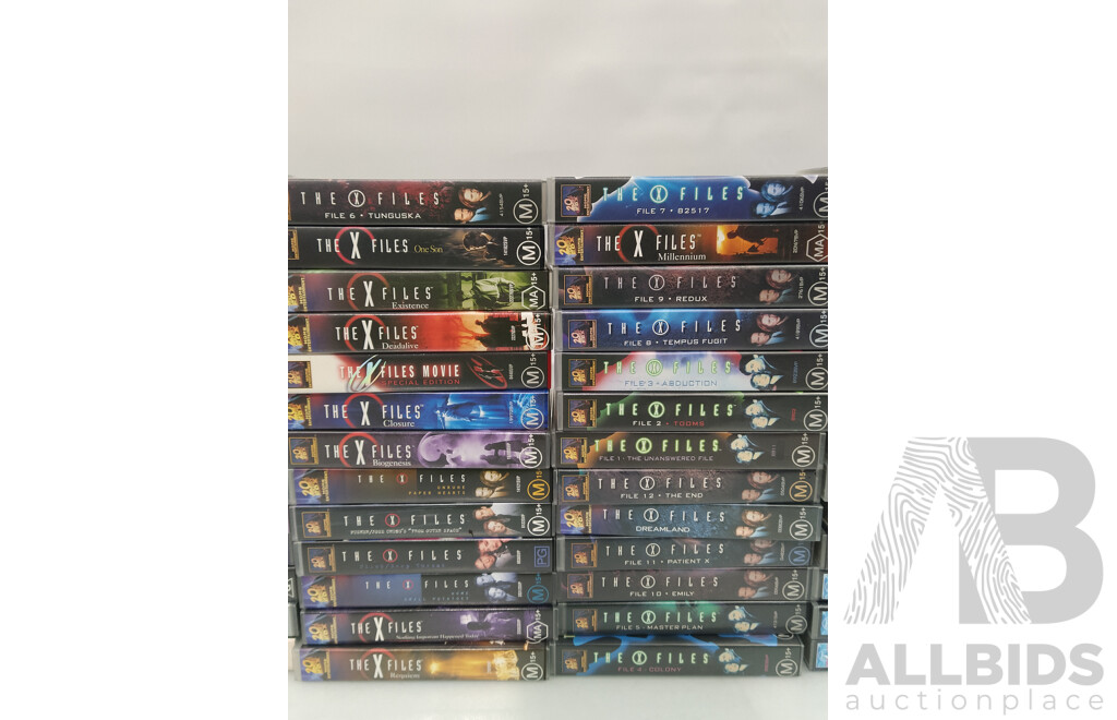 Large Box of Star Trek,  X Files and Other Sci-Fi VHS Tapes