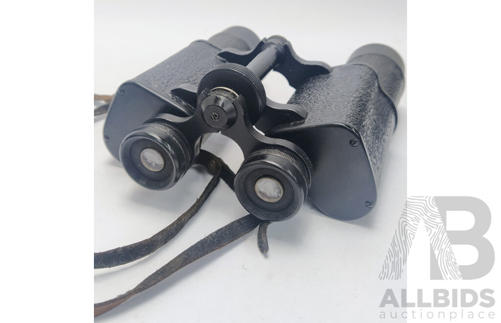 Dollond and Aitchison Levista Wide Angle X 25 Binoculars with Tan Leather Case