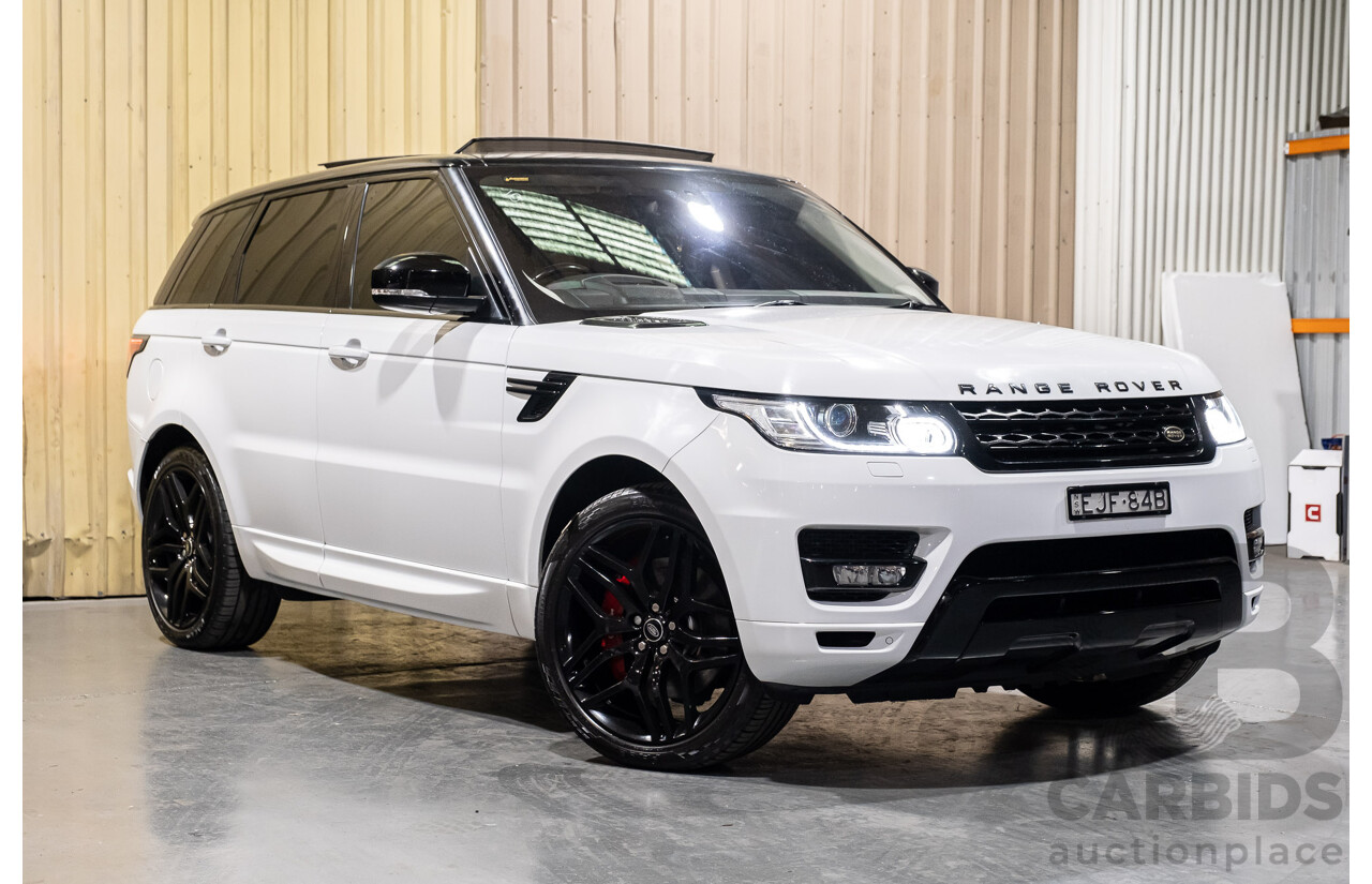 1/2015 Land Rover Range Rover Sport SDV8 HSE LW MY15 4d Wagon White V8 Turbo Diesel 4.4L