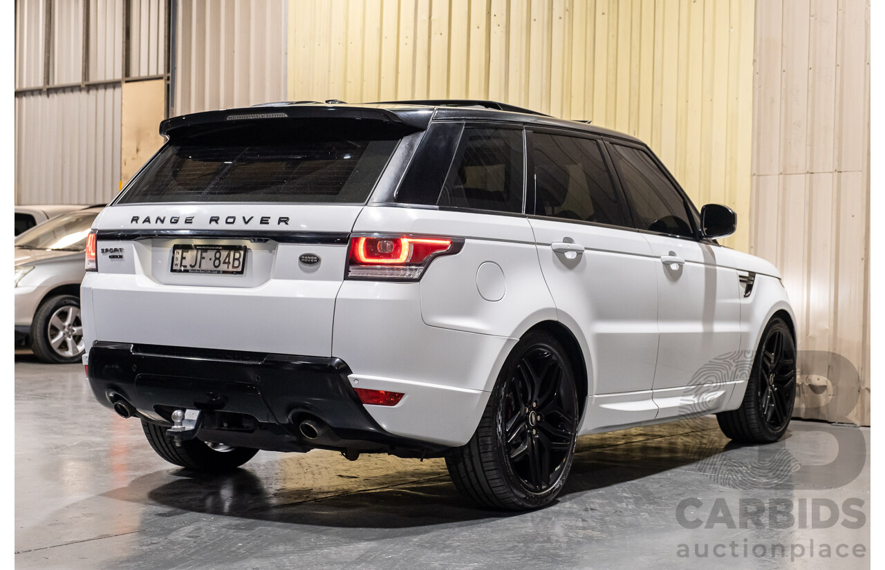 1/2015 Land Rover Range Rover Sport SDV8 HSE LW MY15 4d Wagon White V8 Turbo Diesel 4.4L