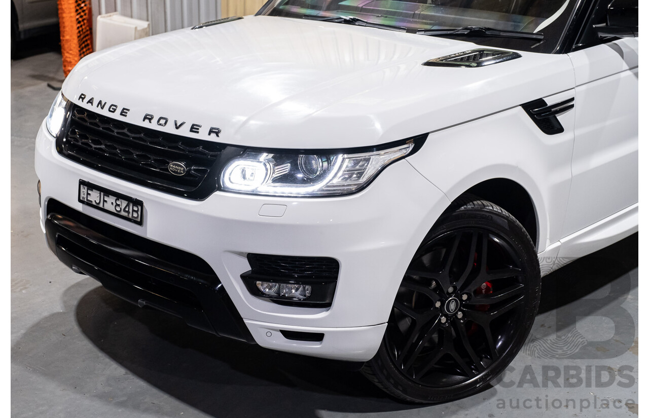 1/2015 Land Rover Range Rover Sport SDV8 HSE LW MY15 4d Wagon White V8 Turbo Diesel 4.4L