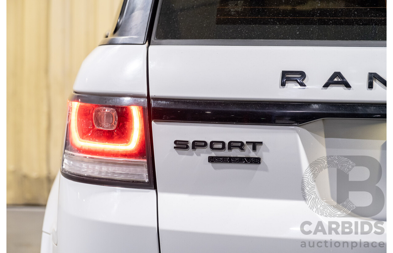 1/2015 Land Rover Range Rover Sport SDV8 HSE LW MY15 4d Wagon White V8 Turbo Diesel 4.4L