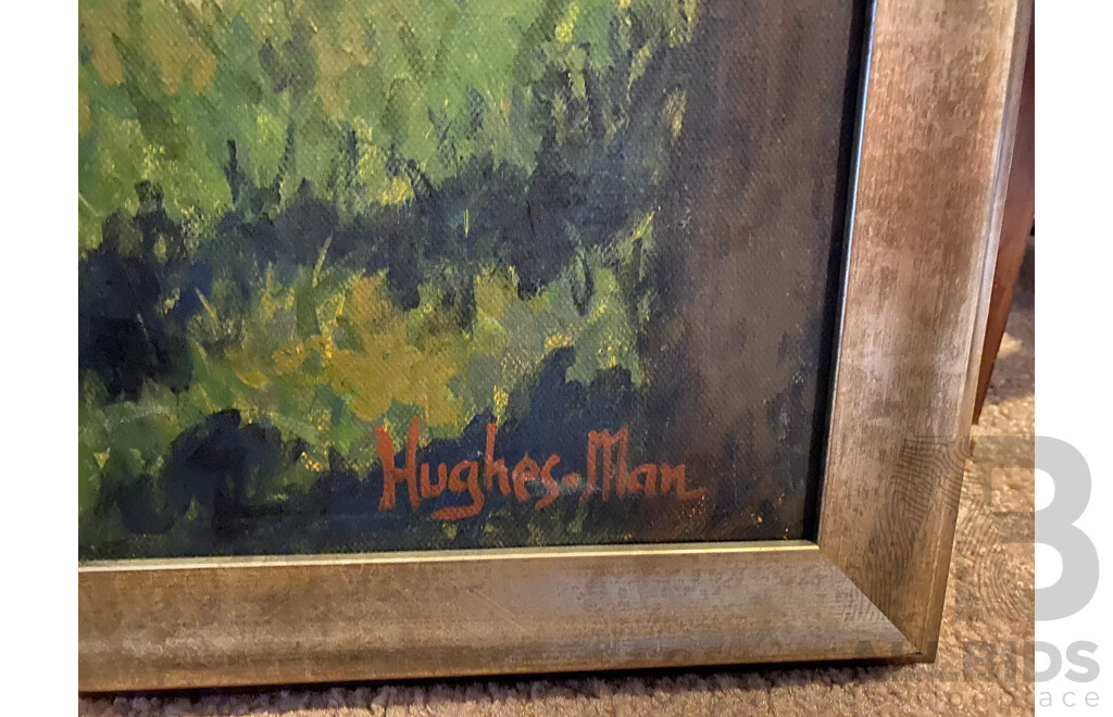 Sylvia Hughesman 'Luncheon on the Grass' Acrylic on Canvas, Image 45cm X 60cm