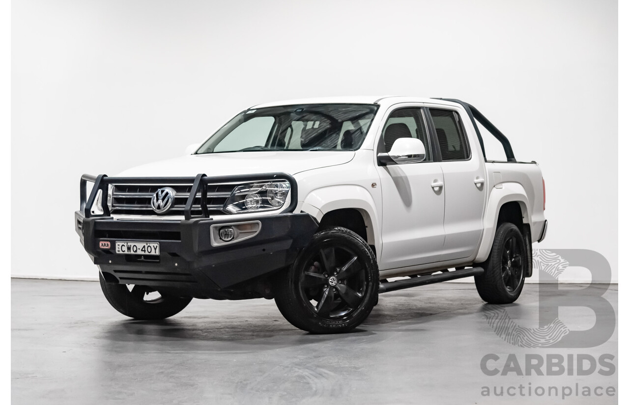 11/2014 Volkswagen Amarok Tdi400 (4x4) 2H Dual Cab Utility White 2.0L Turbo Diesel