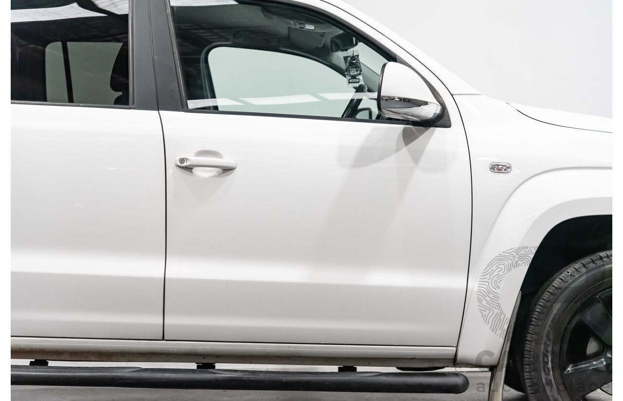 11/2014 Volkswagen Amarok Tdi400 (4x4) 2H Dual Cab Utility White 2.0L Turbo Diesel