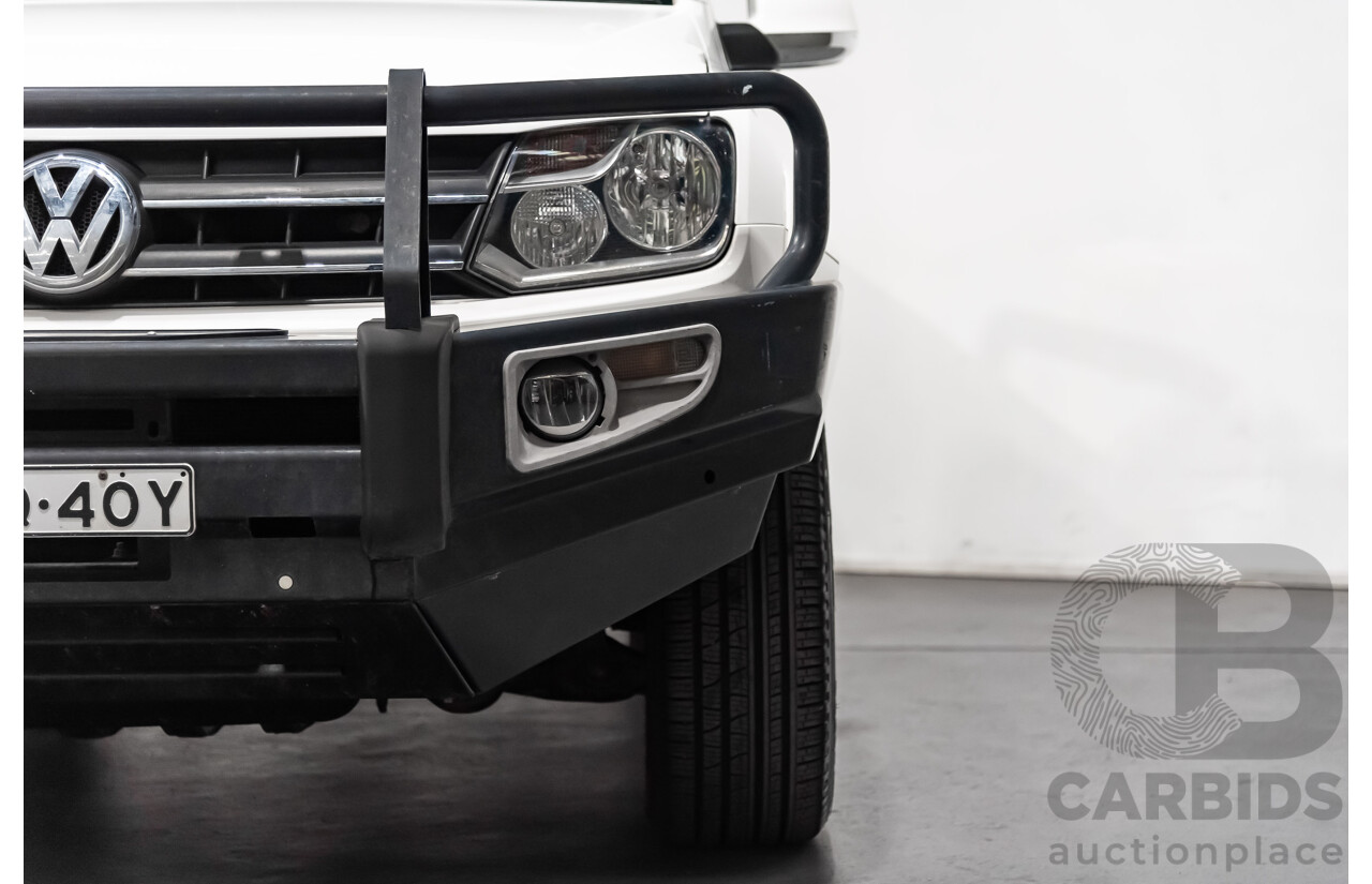 11/2014 Volkswagen Amarok Tdi400 (4x4) 2H Dual Cab Utility White 2.0L Turbo Diesel