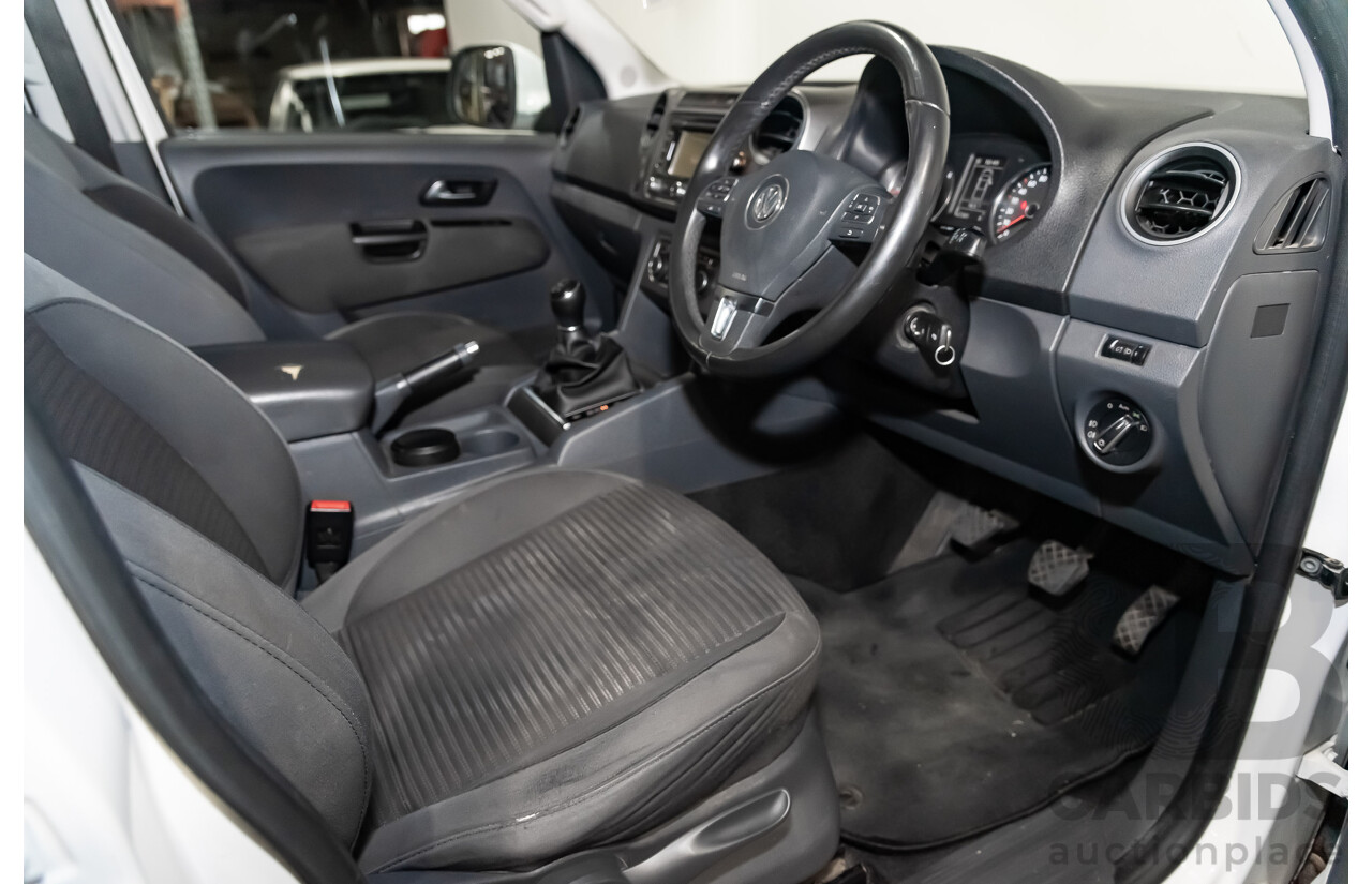 11/2014 Volkswagen Amarok Tdi400 (4x4) 2H Dual Cab Utility White 2.0L Turbo Diesel