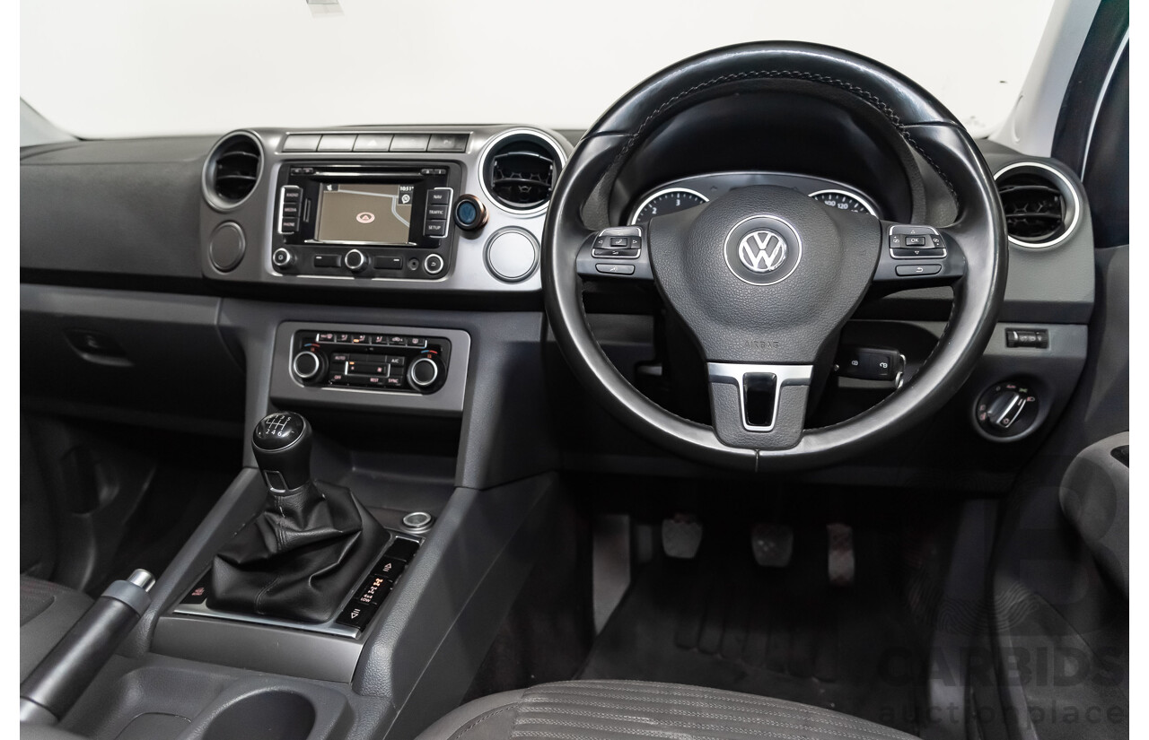 11/2014 Volkswagen Amarok Tdi400 (4x4) 2H Dual Cab Utility White 2.0L Turbo Diesel