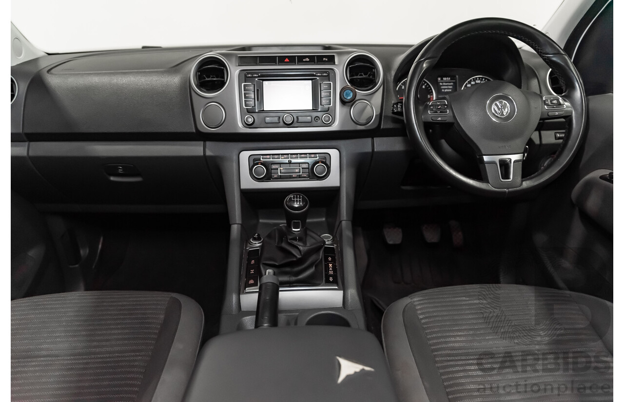 11/2014 Volkswagen Amarok Tdi400 (4x4) 2H Dual Cab Utility White 2.0L Turbo Diesel