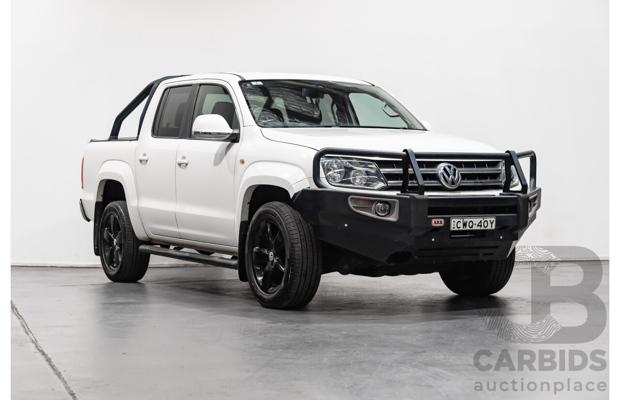 11/2014 Volkswagen Amarok Tdi400 (4x4) 2H Dual Cab Utility White 2.0L Turbo Diesel
