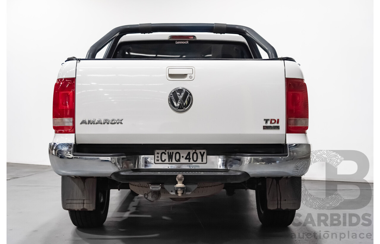 11/2014 Volkswagen Amarok Tdi400 (4x4) 2H Dual Cab Utility White 2.0L Turbo Diesel