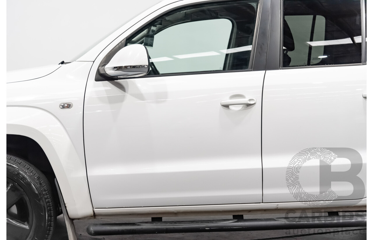 11/2014 Volkswagen Amarok Tdi400 (4x4) 2H Dual Cab Utility White 2.0L Turbo Diesel