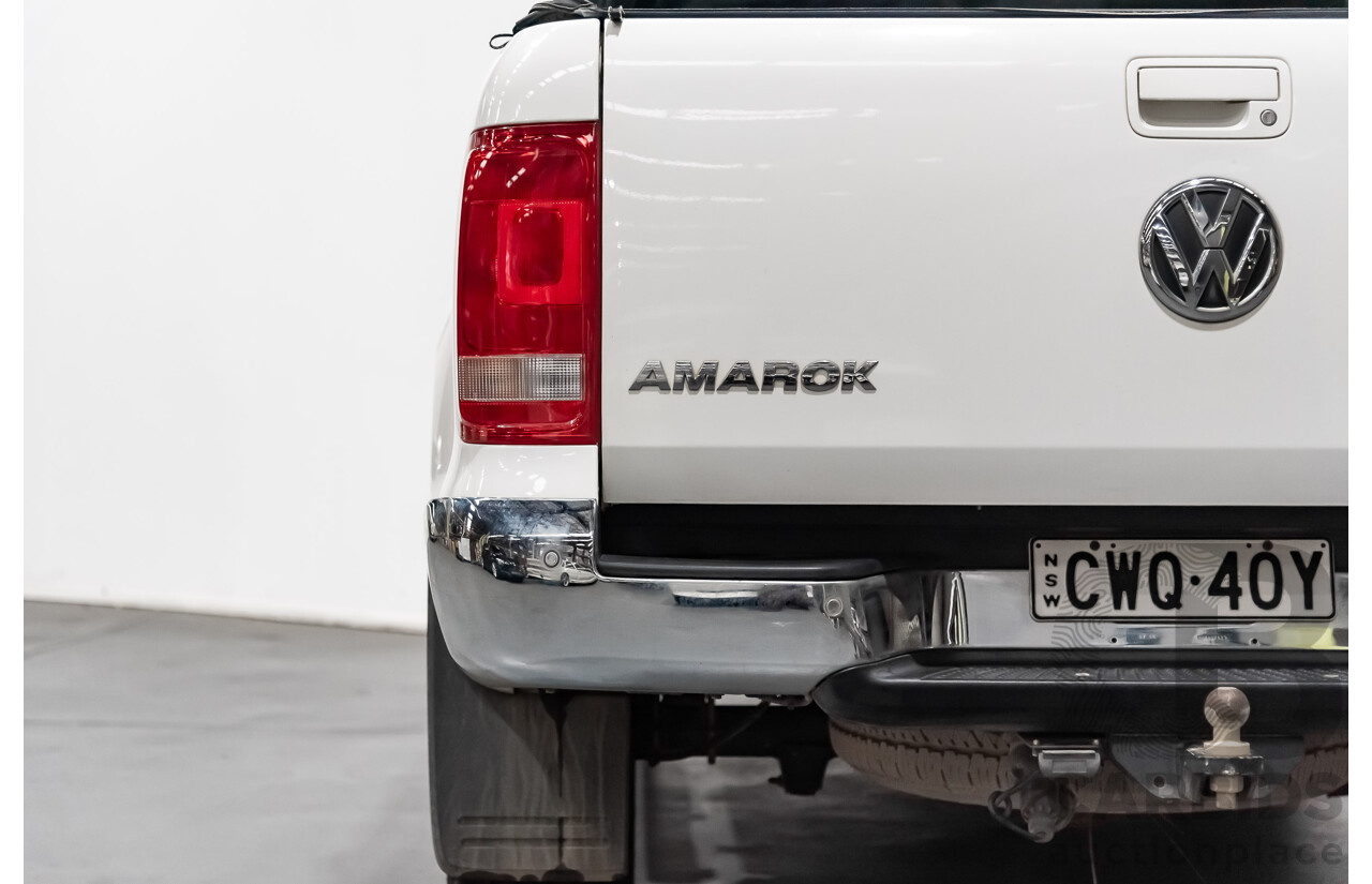 11/2014 Volkswagen Amarok Tdi400 (4x4) 2H Dual Cab Utility White 2.0L Turbo Diesel